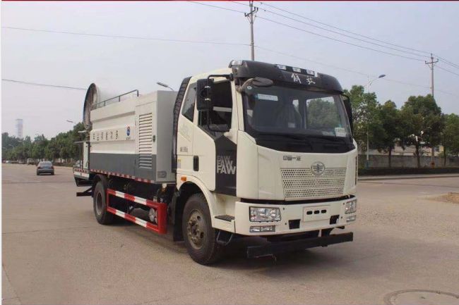 國六解放12方噴霧抑塵車